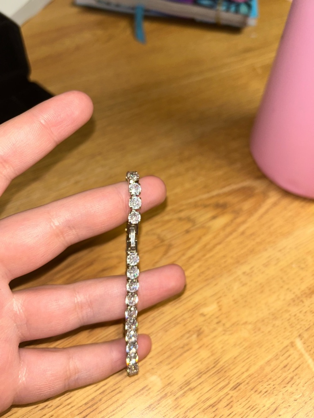 Moissanite Tennis Bracelet + Earrings